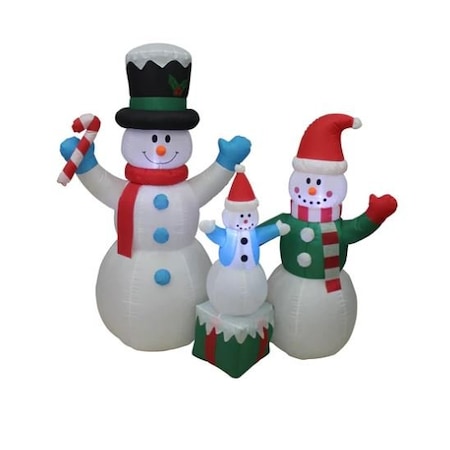 Impact Canopy Christmas Inflatable 5ft Snowman Family 513001010